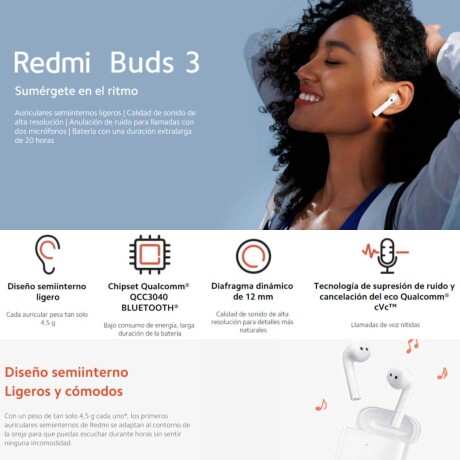 Auriculares Xiaomi Redmi Buds 3 V01