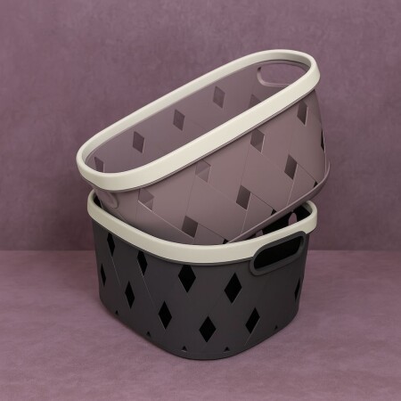CESTO CANASTO ORGANIZADOR CALADO 24,3X16,8X12,3CM CESTO CANASTO ORGANIZADOR CALADO 24,3X16,8X12,3CM
