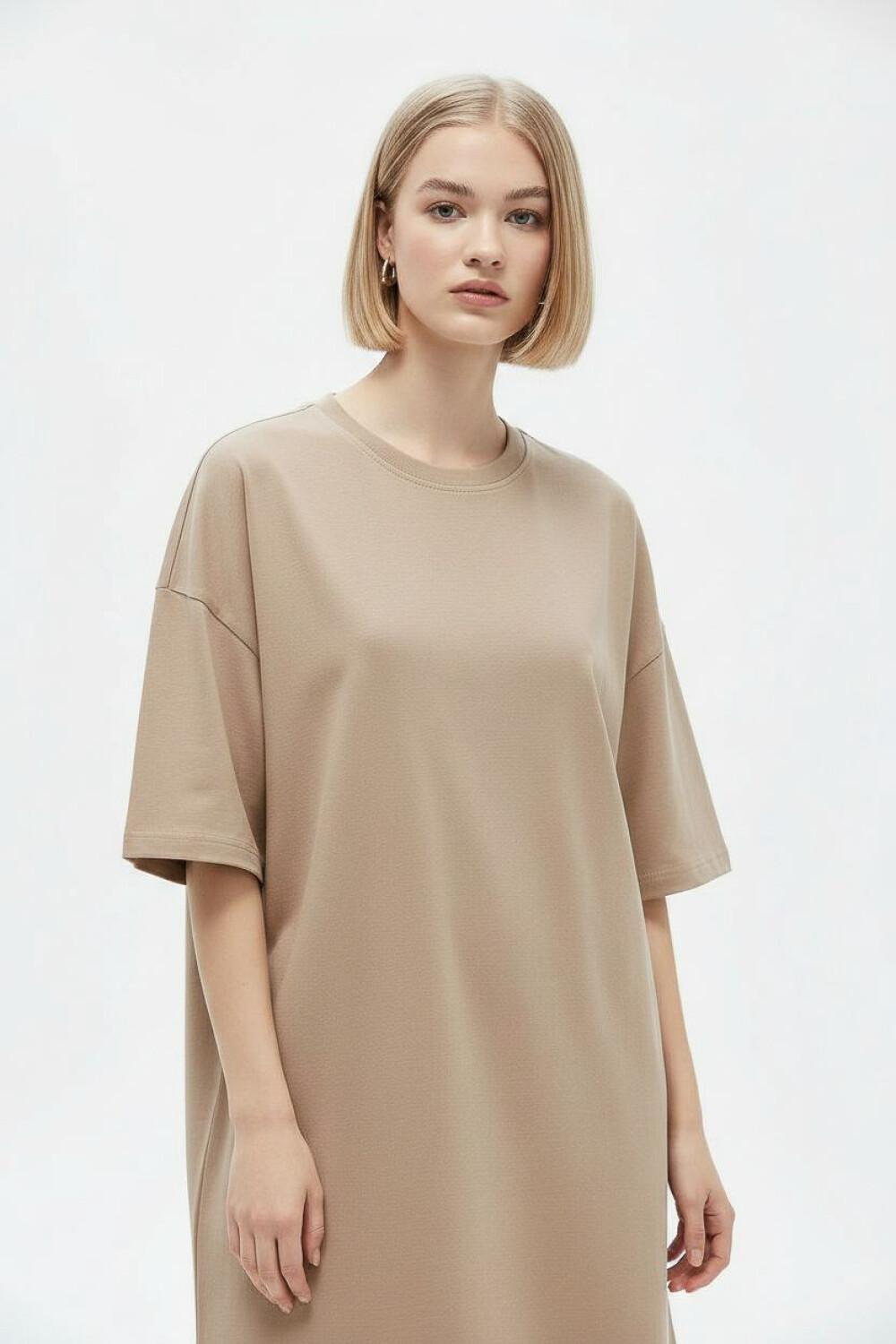 Remera Cervy Taupe Claro