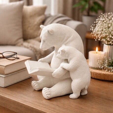 DECORACION READING BEARS Blanco - -