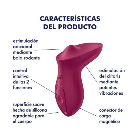 Satisfyer Exciterrr Rolling Lay-on Estimulador Rojo