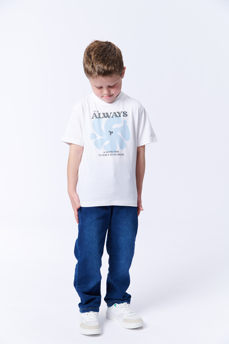 Remera estampa Always Blanca