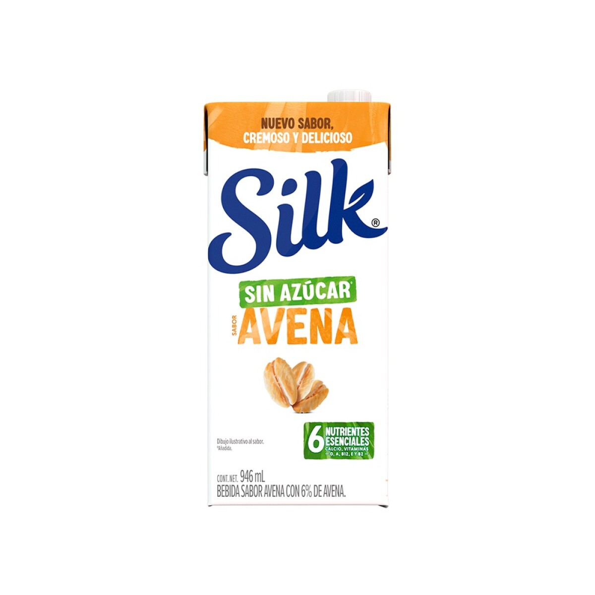 Leche Vegetal de Avena Sin Azúcar 946ml Silk 