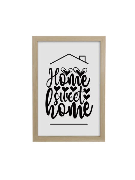 CUADRO SWEET HOME MADERA