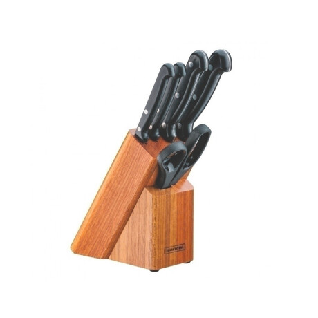 Set Cuchillo y Tijera Tramontina Ultracorte con Taco Negro