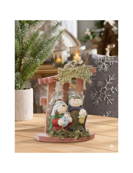 PESEBRE NAIF 2 FIGURAS 10X12 CM. PESEBRE NAIF 2 FIGURAS 10X12 CM.