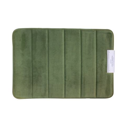 Alfombra Baño con Memoria Home Class Microfibra 43 x 61 cm VERDE CLARO