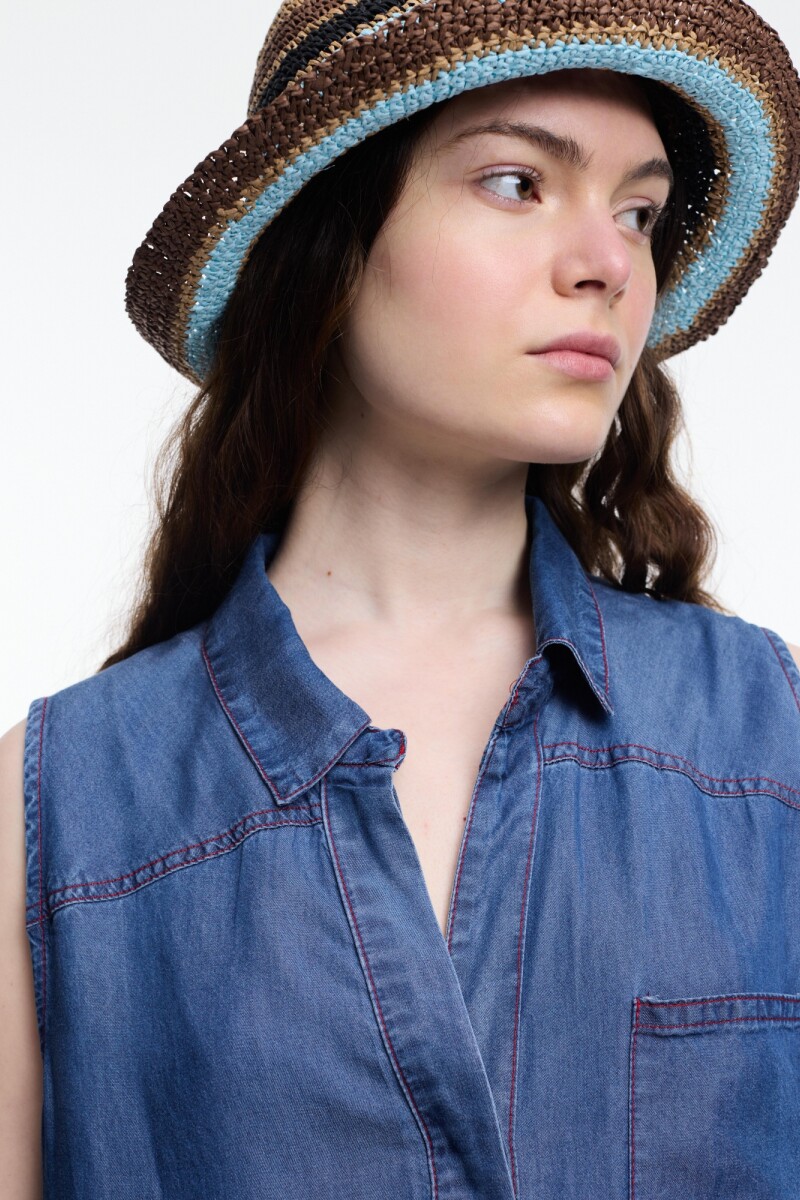 CAMISA SM LYOCELL Azu