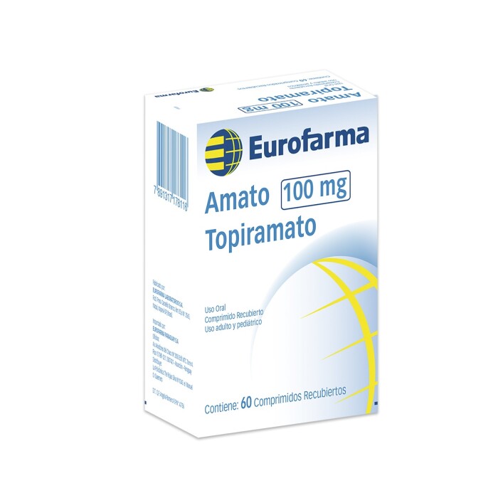 AMATO 100 MG. CJ X 60 COMP. REC. única