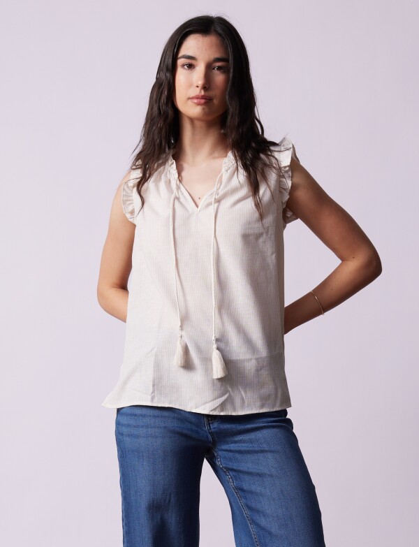 Blusa Lazo BEIGE/MULTI