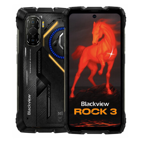 Blackview Rock 3 32(8+24)gb Ram 256gb 4g Robusto De Trabajo CEL BLACKVIEW ROCK 3 8/256 4G RUGGED BK