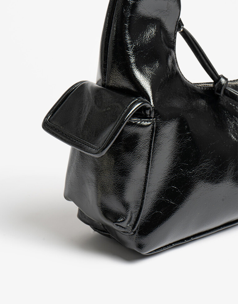 City Cartera Formato Baguette - Negro