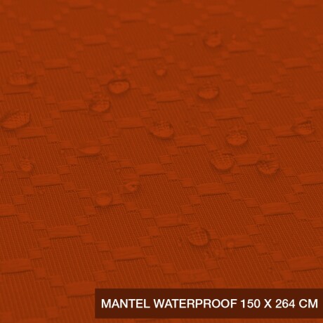 Mantel Impermeable Rectangular Protector p/Mesa de 150x264cm Naranja