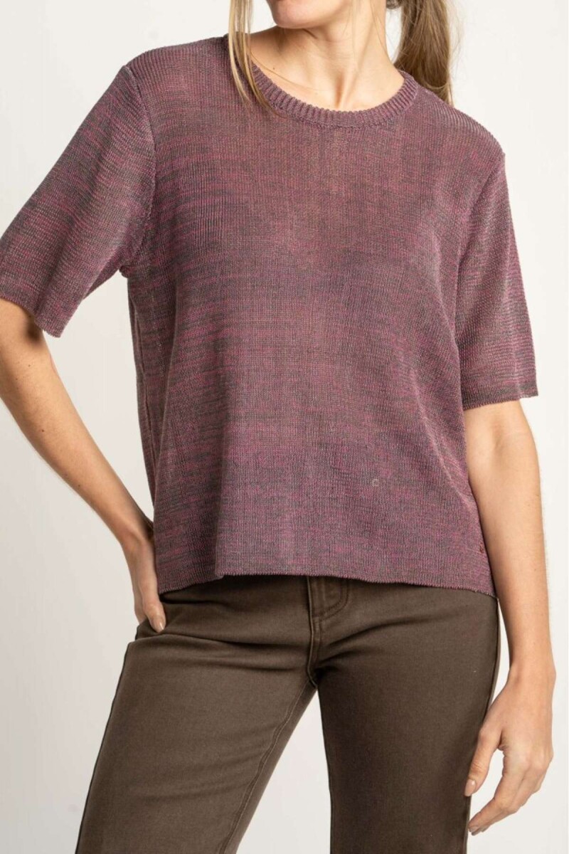 Top Tejido - Berenjena 