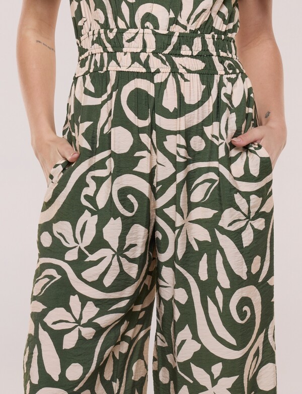 Enterito Crop Printed OLIVA/MULTI