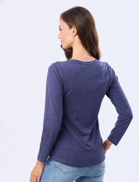 REMERA BÁSICA DE ALGODÓN Azul