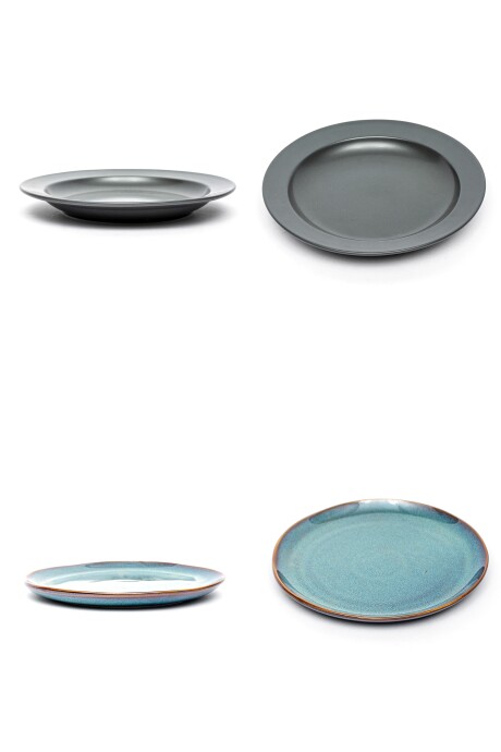 Plato Postre Mix Color Unico