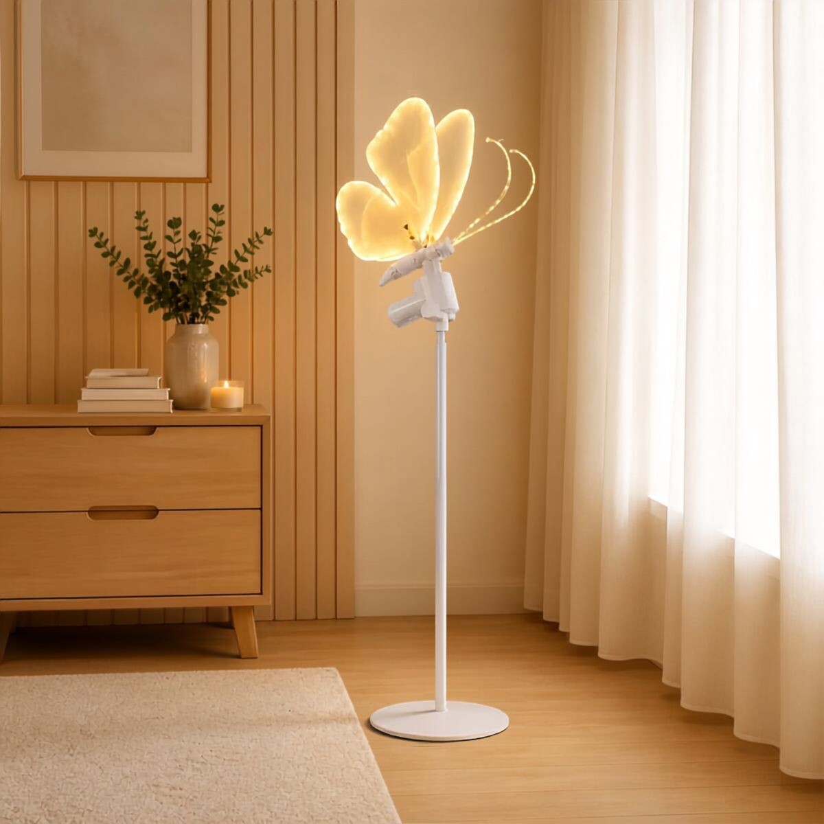 Mariposa Led con Movimiento - 60 cm de diámetro. 