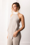 Blusa Cleo Lunares con verde