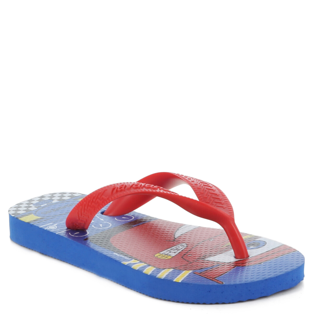 Sandalias Infantiles Havaianas Kids Cars - Azul - Rojo 