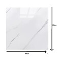Revestimiento De Pared 60x60cm ashesivo x10 unidades Blanco
