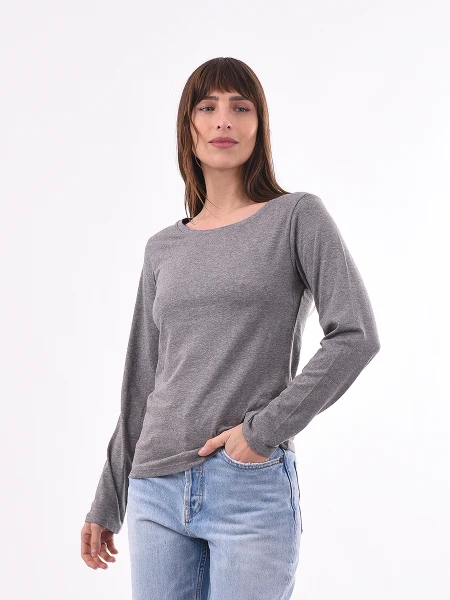 REMERA BÁSICA ENELDO GRIS OSCURO