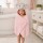 Toalla Infantil con Capucha 76x76cm Elefante Rosa