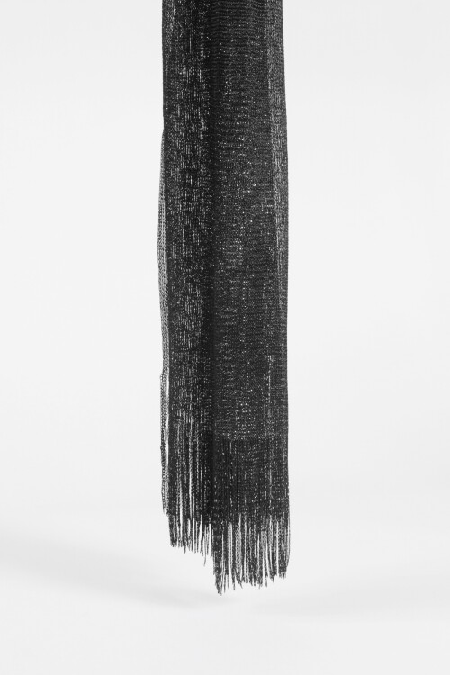 Pashmina party con argolla negro