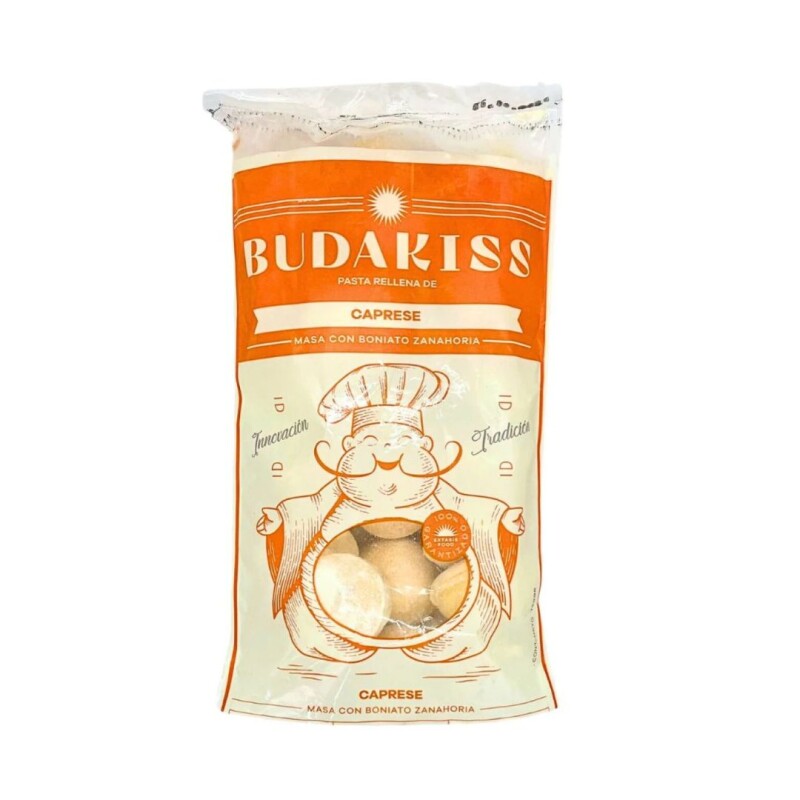 BUDA KISS PASTA RELLENA CAPRESSE CON MASA DE BONIATO Y ZANAHORIA 750GRS BUDA KISS PASTA RELLENA CAPRESSE CON MASA DE BONIATO Y ZANAHORIA 750GRS