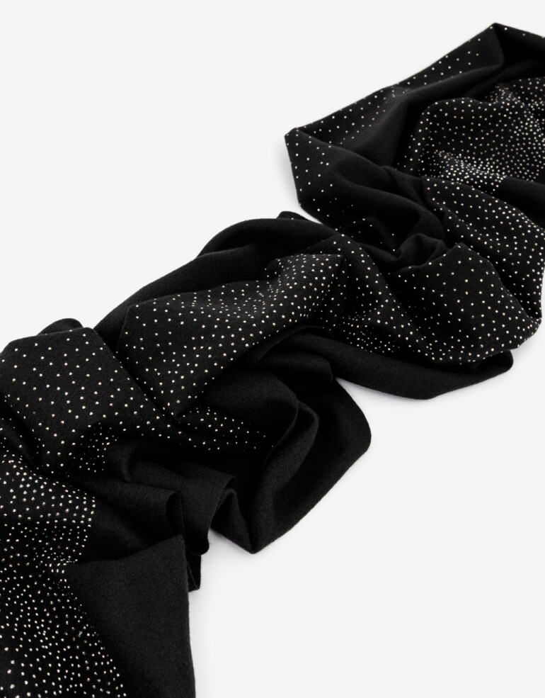 Pashminas Apliques: Hotfix/Bordado/Parches Pashmina De Noche - Negro