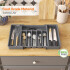 Organizador Cubiertos Extensible Cajon Utensilios Cubertero IMBACK Gris Organizador Cubiertos Extensible Cajon Utensilios Cubertero IMBACK Gris