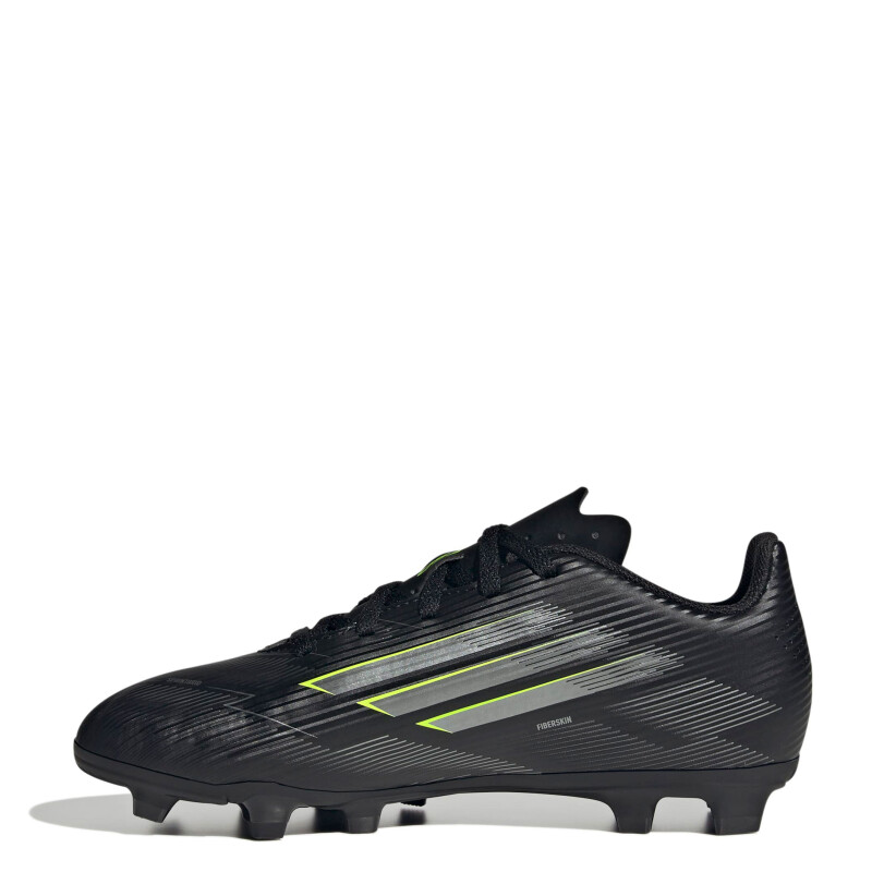 Championes de Fútbol 11 Infantiles Adidas F50 Club Negro - Plateado - Amarillo Limon