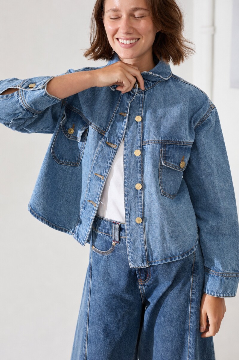 CAMPERA JEAN - Azul 