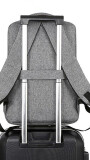 MOCHILA CHICAGO TRIBUNE GRIS