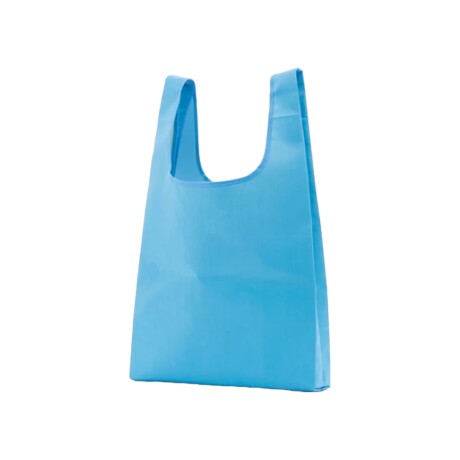 Bolsa reutilizable en estuche color liso Celeste