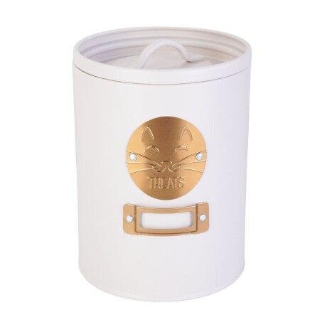 Lata para comida de gatos Beige con Dorado Lata para comida de gatos Beige con Dorado