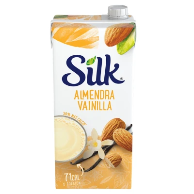 Leche almendras con vainilla 1lt Silk Bebida Silk Almendra Y Vain 1l