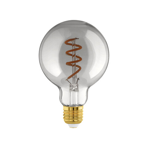 Lámpara LED globo filamento espiral fumé 4W 2000K EG5264