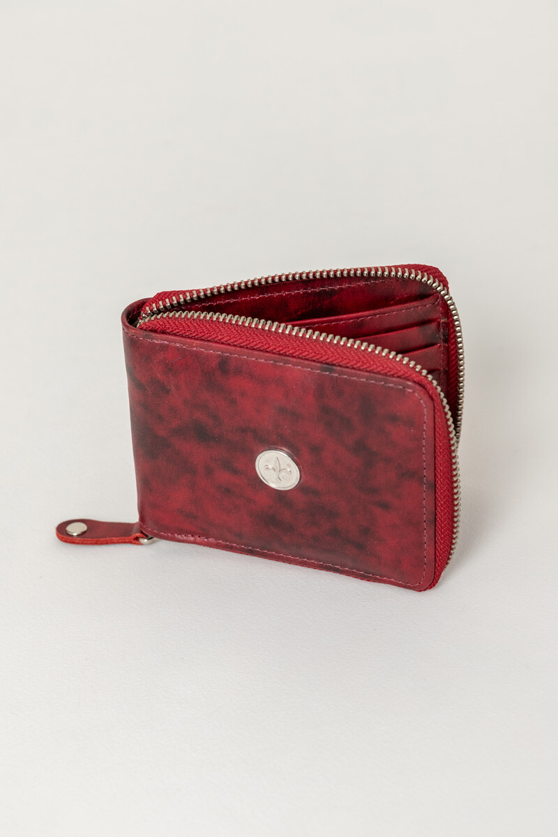 Billetera luli Rojo gastado