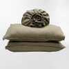 FUNDA DE DUVET FRENCH FLAX LINEN Oliva - SUPER KING