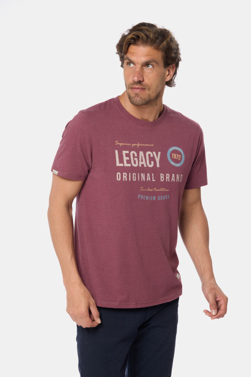 REMERA ESTAMPADA - Bordo 