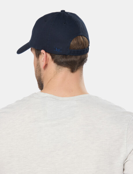 GORRO VISERA DE LONA CON PARCHE Azul