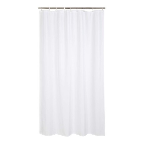 CORTINA BAÑO C/GANCHOS POLIESTER BLANCO YALINE