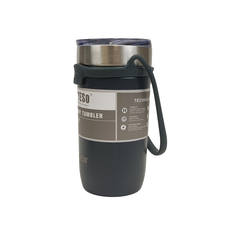 Botella Térmica 550 Ml Con Asa De Silicona Gris