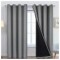 Cortinas Blackout 2 Paños 220cm X 140cm Satinado Calidad Gris
