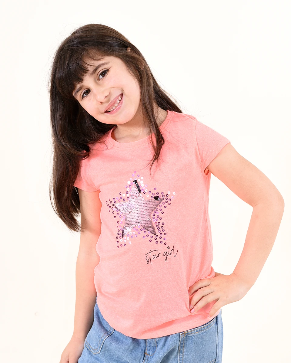 REMERA STAR - CORAL 