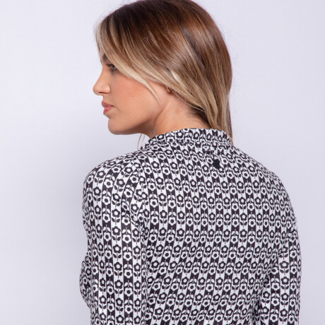 TOP JULIETA Negro/Blanco