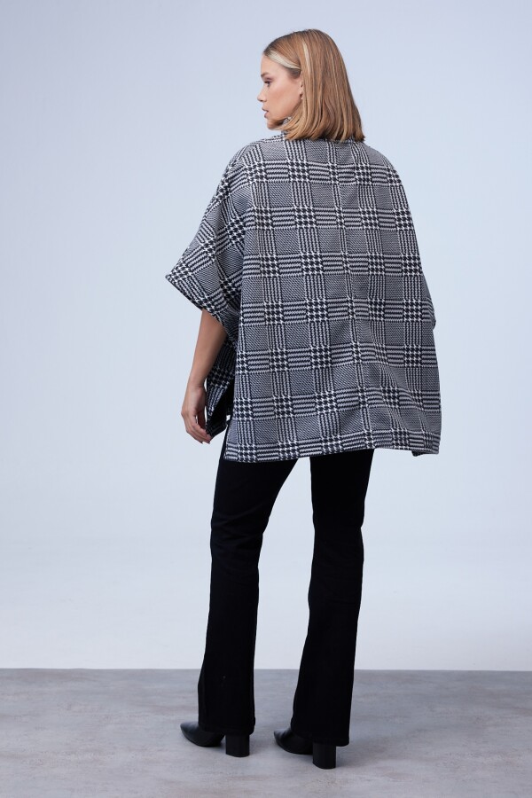 Poncho Zip NEGRO/BLANCO