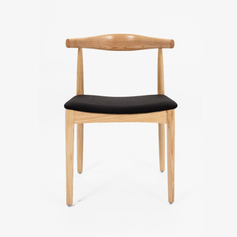 Silla Elbow Natural con negro. Sale