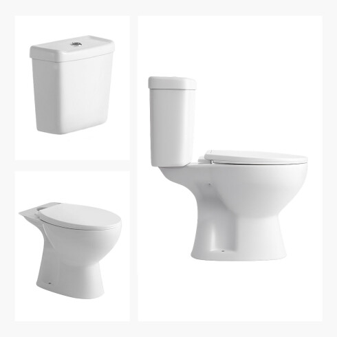 TAPA INODORO CON MOCHILA GRAND BLANCO LOZA SANITARIA BAÑO BLANCO